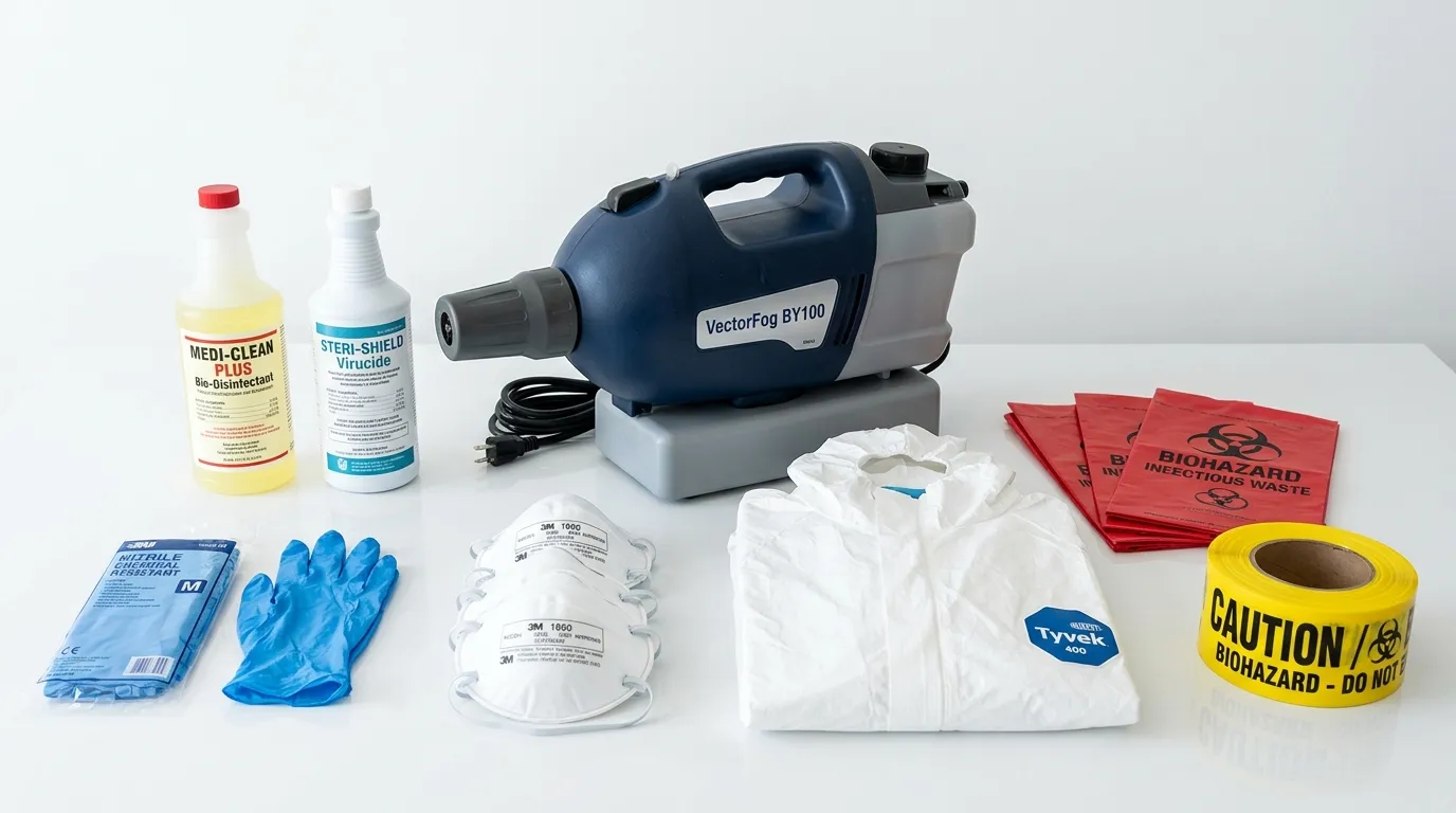 Professional biohazard remediation crew working in Hopatcong Hills