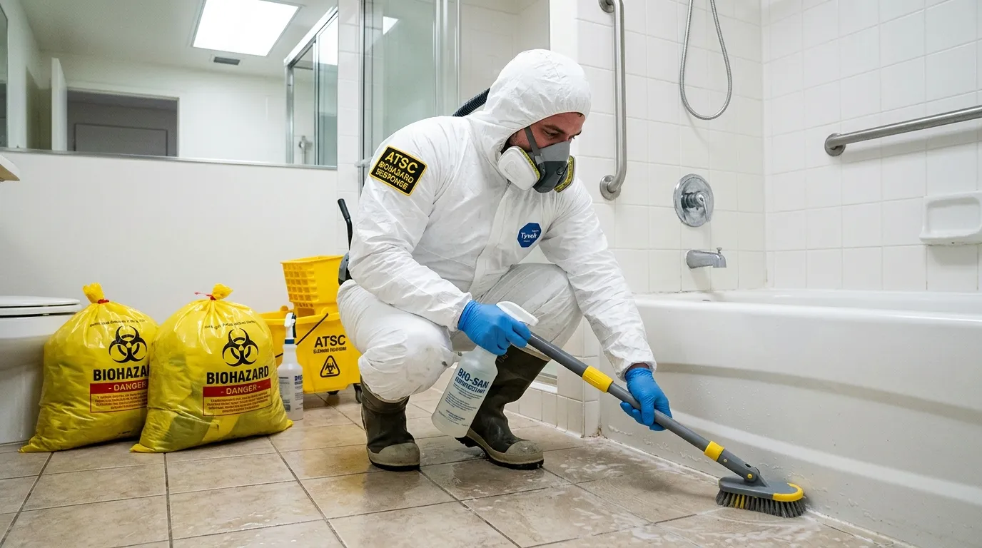 Decontamination equipment deployed for Blood Cleanup in Hopatcong Hills